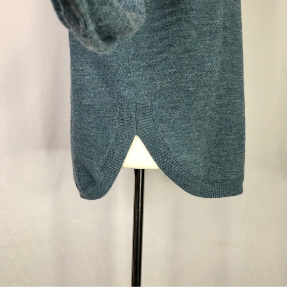Cynthia Rowley sweater blue extra fine merino wool soft oversized fit size XS - Picture 3 of 9